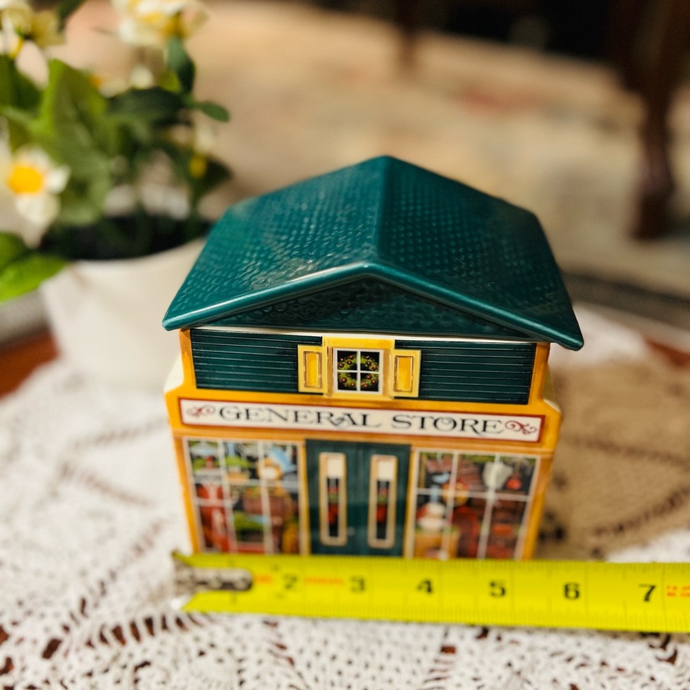 Vintage General Store Ceramic Cookie Jar